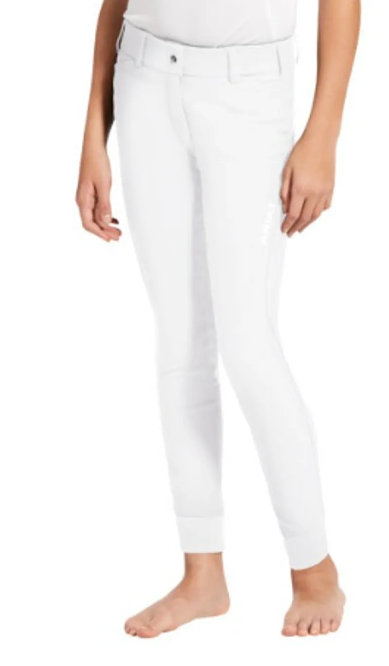 Ariat Youth Tri Factor Grip FS Breech White